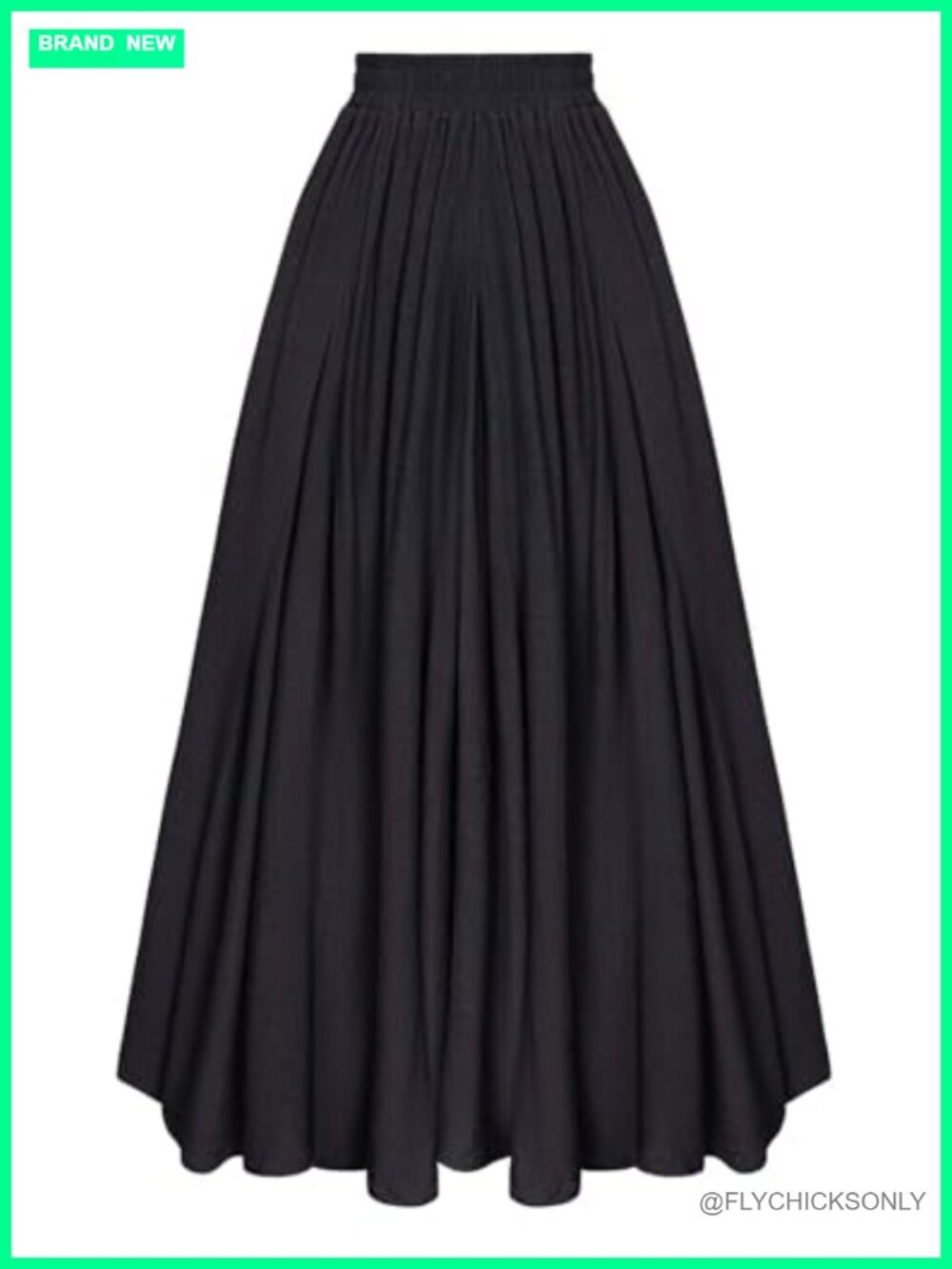 Flowy Boho Renaissance A-Line Maxi Skirt with Pockets